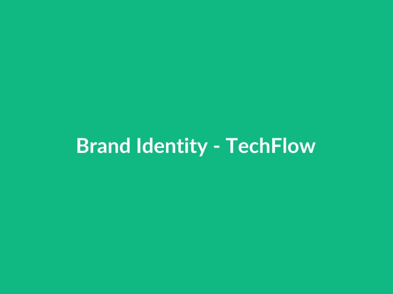 Brand Identity - TechFlow