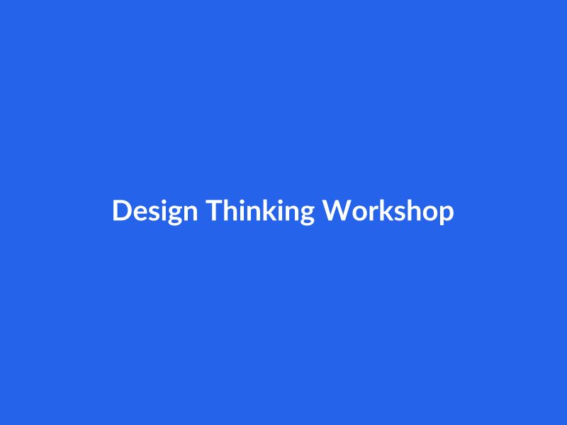 Design Thinking Workshop