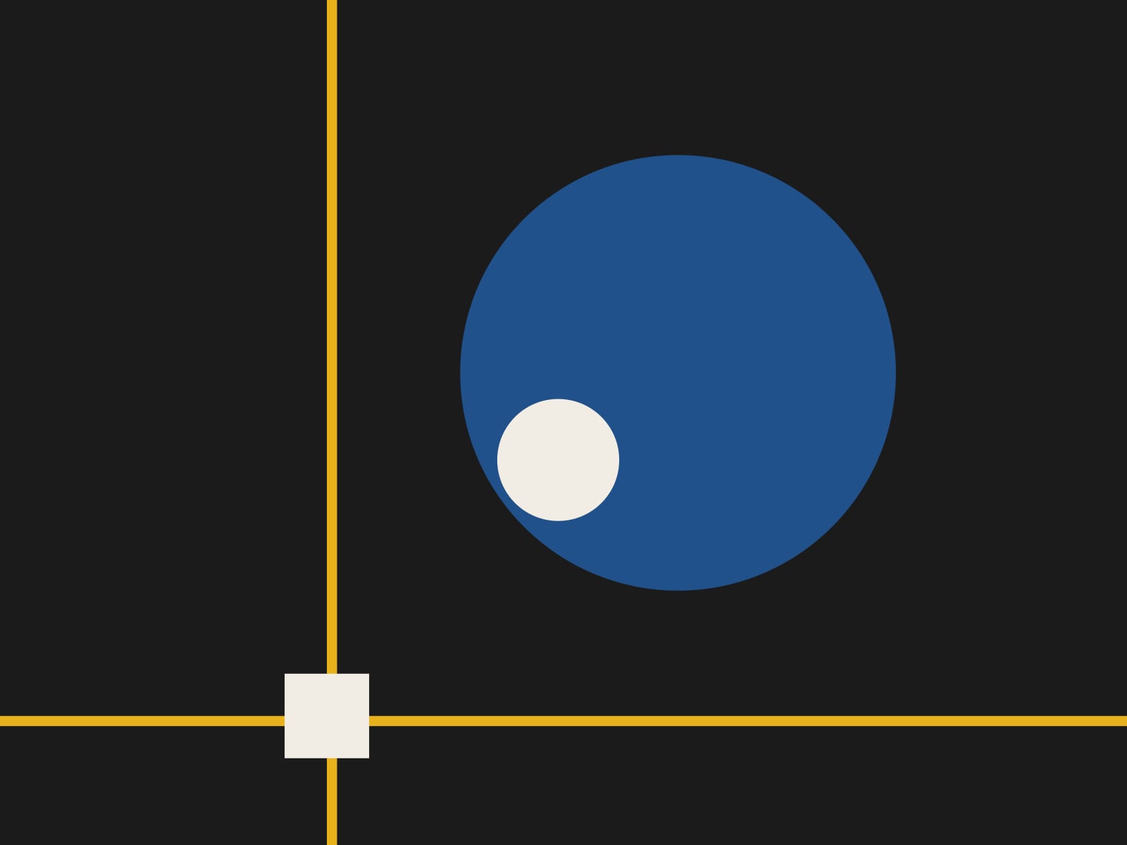 Interference: three screens in a 3:4:5 speed ratio