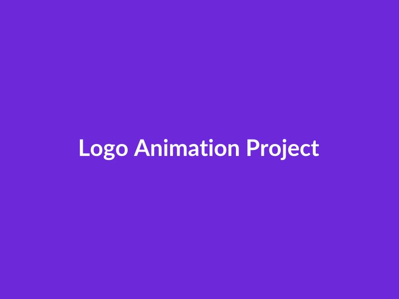 Logo Animation Project